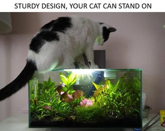Add-on Catproof Feature. Add-on Feature For Custom Lid Tank. Cat Proof Aquarium Lid – Fish Tank Cover to Prevent Cat Access & Jumping Fish.