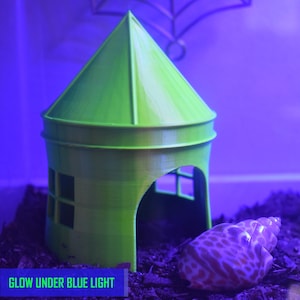 Refugio tipo tienda para cangrejos ermitaños. Hogar acogedor para cangrejos ermitaños, reptiles y pequeñas mascotas. Diseño de tienda divertido y único para terrario o jaula de cangrejos.