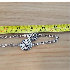 Brighton Serendipity Silverplate Circle Disc Pendant Necklace 40" Women Jewelry image 8