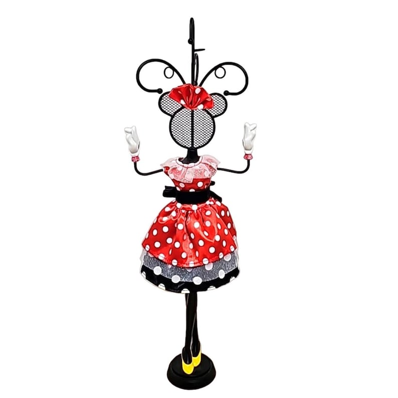 Authentic Disney Shanghai Disney Resort Minnie Mouse Jewelry Hanger 14.5" image 1