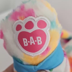 Build-a-Bear 2022 Floral Plush Bunny Original BAB Bunny Peeps Pajamas 16" image 6