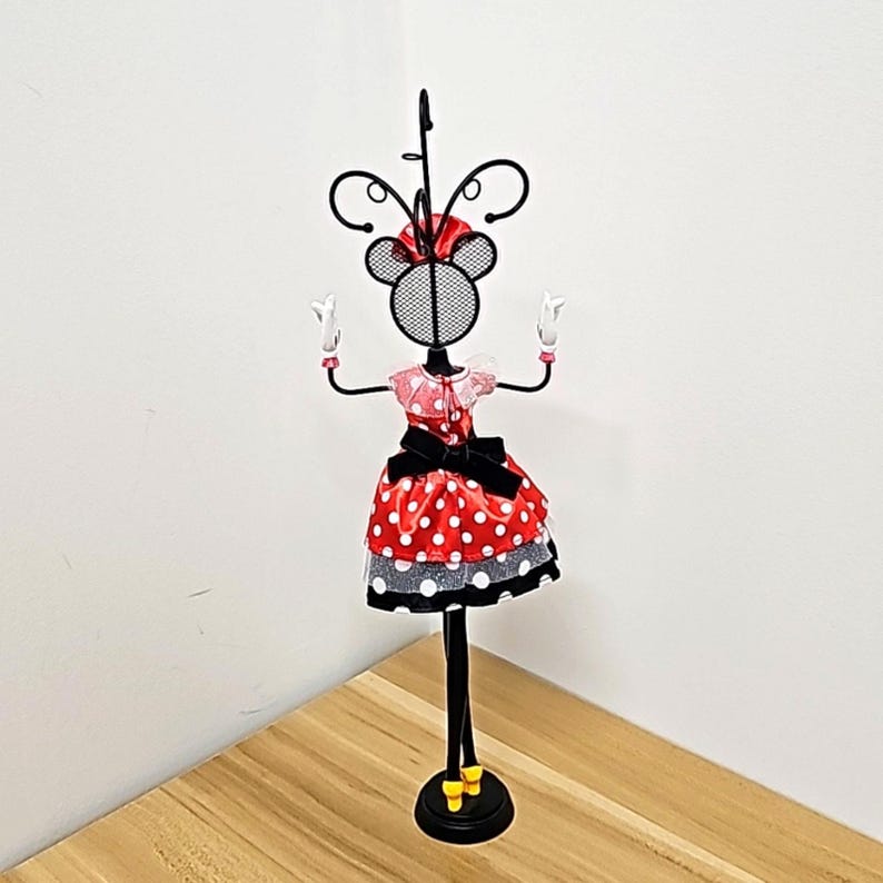 Authentic Disney Shanghai Disney Resort Minnie Mouse Jewelry Hanger 14.5" image 2