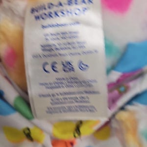 Build-a-Bear 2022 Floral Plush Bunny Original BAB Bunny Peeps Pajamas 16" image 10