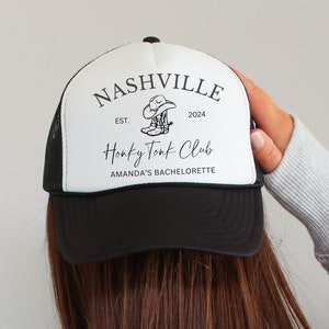 Custom Bachelorette Party Trucker Hat: Nashville Trip Snapback