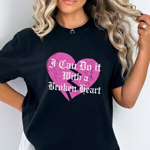 Broken Heart Poetry Shirt: Vintage Style Comfort Colors Tee