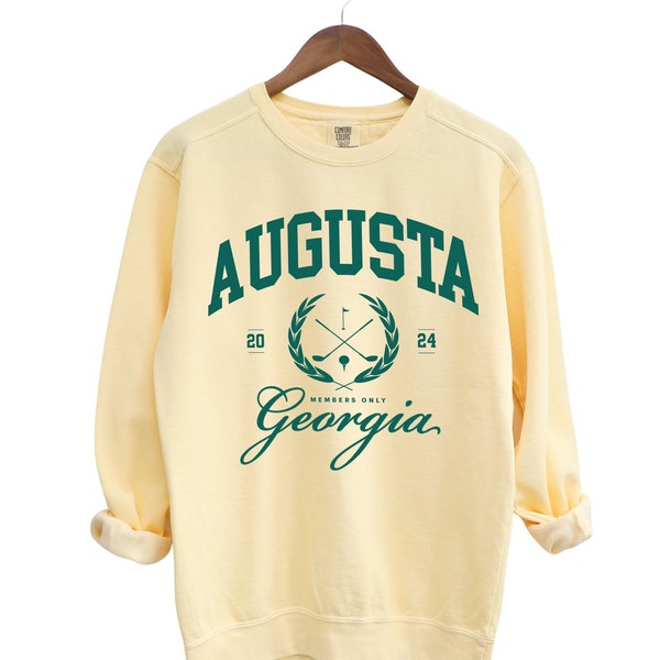 Vintage Augusta Golf Sweatshirt for Golf Girl Augusta Sweatshirt Gift for Golfer Shirt Retro Golf Tournament Outfit for Woman Golfer Shirt