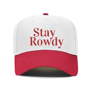 Stay Rowdy Trucker Hat: Embroidered Western Cowgirl Snapback