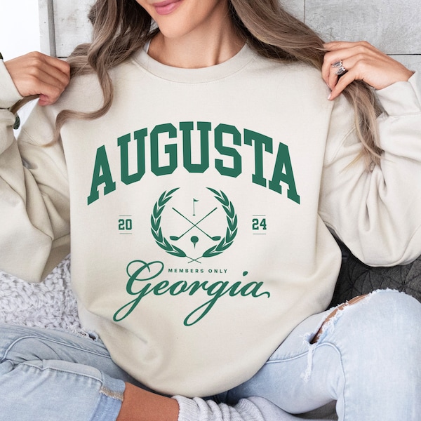 Augusta Georgia Sweatshirt for Golf Fan Gift for Golf Lover Augusta Social Club Sweatshirt for Golfer Shirt Vintage Golf Tournament Sweater