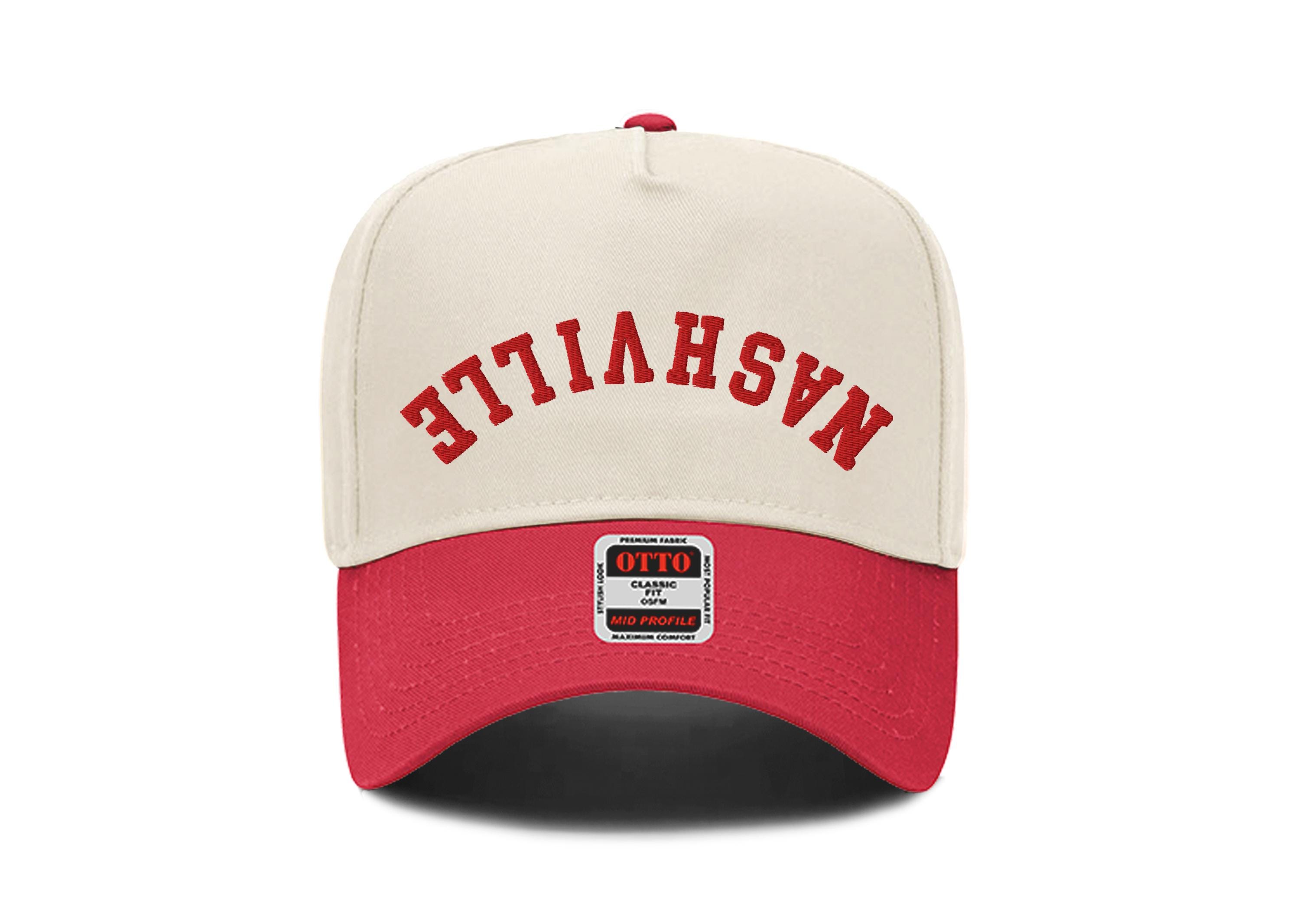 Upside Down Hat Custom Two Tone Embroidered Hat Upside Down