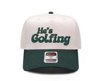 He's Golfing Hat for Golf Wife Hat, Golf Lover Gift for Her, Funny Golf Hat for Caddie, Passenger Princess Hat, Golf Hat for Her, Golfer Hat