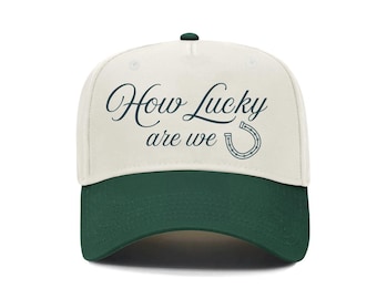 How Lucky are We Hat for St. Patrick’s Day, Lucky Hat Embroidered Hat, St. Patrick's Day Trucker Hat Lucky Horseshoe Hat for St. Pattys Day