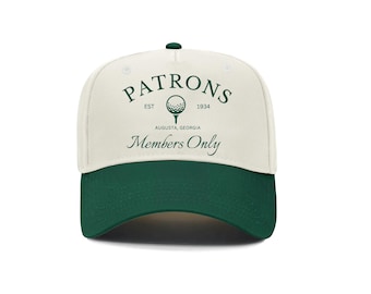 Augusta Golf Hat: Patrons Hat, Golf Lover Gift