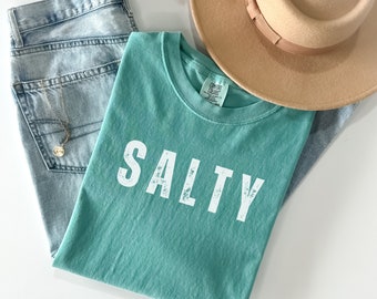 Salty Comfort Colors T-Shirt: Beachy Summer Tee