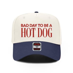 Bad Day, ein Hot Dog Trucker Hut Gestickter Hut für den 4. Juli Lustiger Hut für Gedenktag