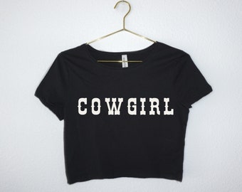 Cowgirl crop top western crop tee chemise vintage musique country cow-girl crop top cowboy crop rodéo chemise pour son concert country t-shirt