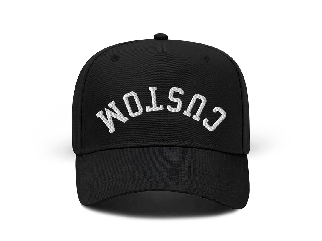 Upside Down Embroidered Custom Hat: Five Panel Cotton Twill Snapback ...