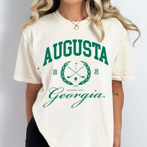 Koszula Augusta Koszulka golfowa Augusta Georgia Vintage Georgia Tee dla miłośnika golfa Prezent dla golfisty Koszulka Vintage Augusta Social Club Koszulka dla niej