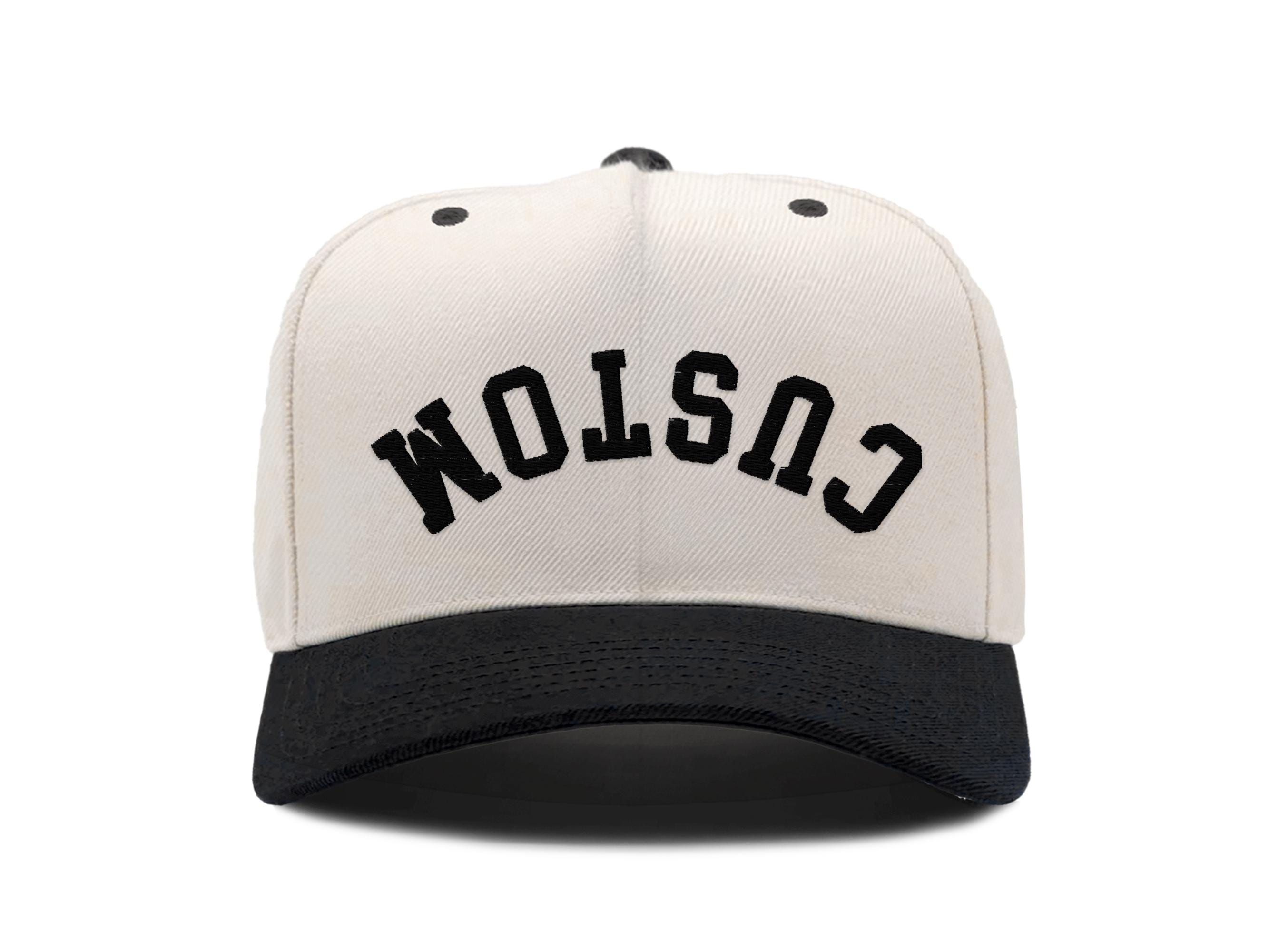 Upside-Down Embroidered Trucker Hat for Women & Men – Two-Tone Snapback Custom Upside Down Embroidered Two-tone Snapback Hat  main image 2
