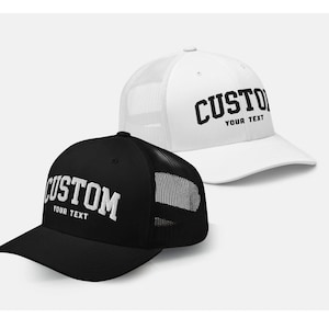 Custom Trucker Hat Embroidered Retro Trucker Hat for Him Personalized Trucker Hat for Bachelor Party   Hat Bachelorette Party Custom Hat