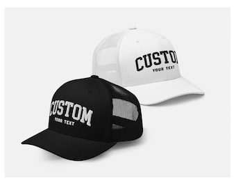 Custom Trucker Hat Embroidered Retro Trucker Hat for Him Personalized Trucker Hat for Bachelor Party   Hat Bachelorette Party Custom Hat