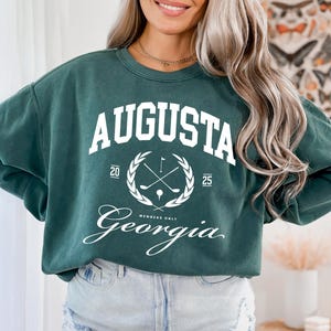 Augusta Bluza Vintage Golf Bluza Augusta Georgia Bluza dla Miłośników Golfa Prezent dla Golfisty Koszula Retro Augusta Country Club Sweter