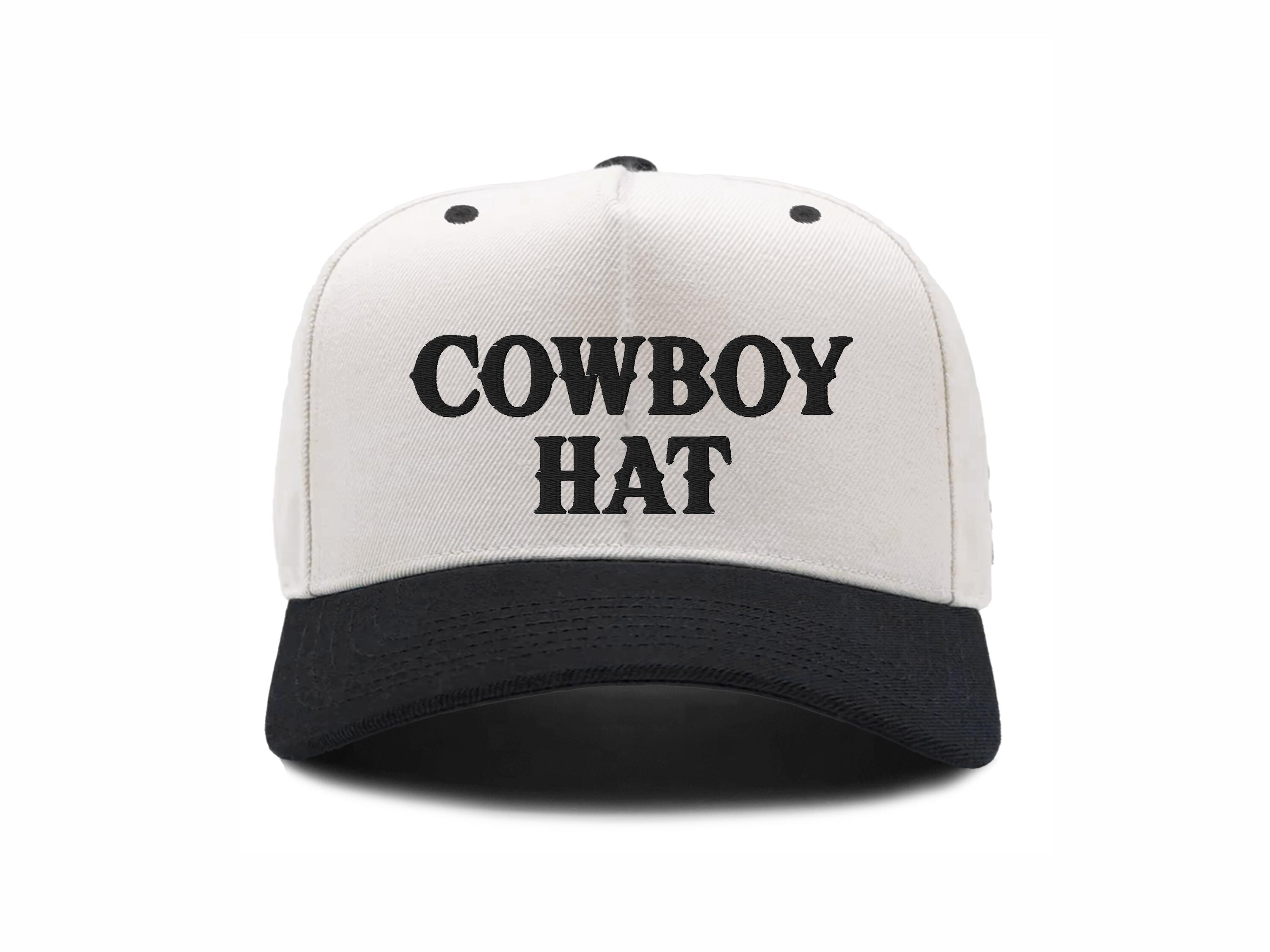 Cowboy Hat Two Tone Hat Cowboy Trucker Hat Embroidered  display picture 3