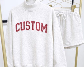 Mockneck Set Custom Matching Mockneck Set, Custom Team Name Mockneck, Custom Logo Mockneck for Sport Team Mocknecks Bulk Order Matching Set