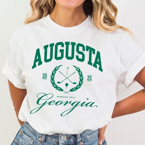 Augusta Georgia Vintage Golf Shirt Augusta Tee dla miłośników golfa Prezent dla kobiety Golfer Shirt Vintage Augusta Country Club Shirt Golf Girl Shirt