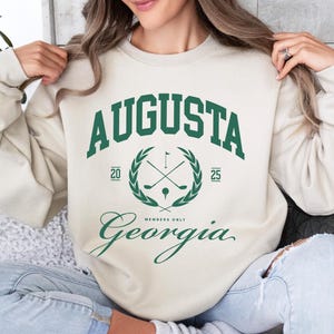Augusta Georgia Bluza dla fana golfa Prezent dla miłośnika golfa Augusta Social Club Bluza dla golfisty Koszulka Vintage Golf Tournament Sweter