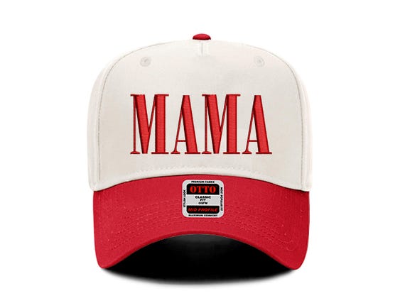 Mama Hat: Vintage Two Tone Trucker Cap - Gift for Mom
