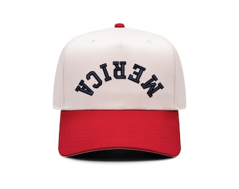 America Hat Upside Down Hat 250th Anniversary Patriotic Hat 4th of July Trucker Hat for Summer Vintage Merica Trucker Hat Unisex Rodeo Hat