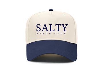 Salty Beach Club Trucker Hat: Summer Vacation Cap