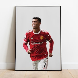 Cristiano Ronaldo Print, Football Wall Art, Football Print, INSTANT DOWNLOAD