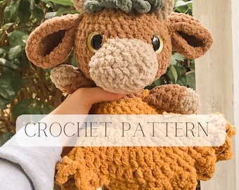 Sunny the Sunflower Cow LOW SEW Crochet Pattern