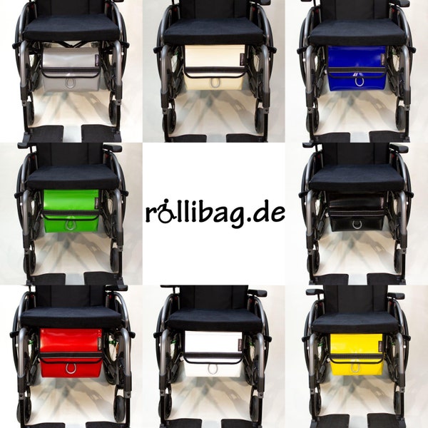 Flat wheelchair bag - front pocket - everything safely under control - rollibag.de flat