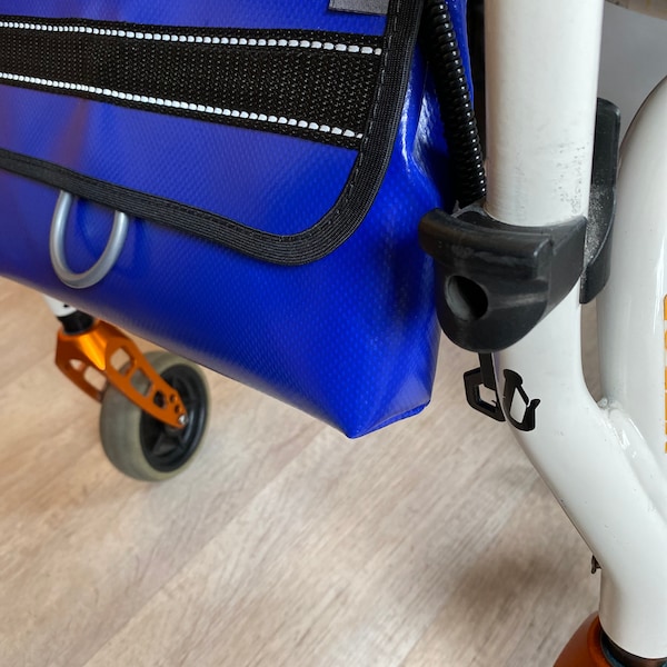 Rollstuhltasche - Fronttasche - Alles sicher SELBST IM GRIFF - Bv blau