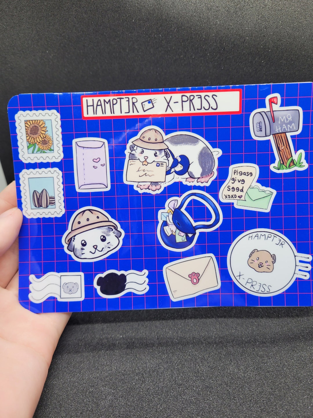 Hamster Xpress Mail Stickers Kawaii Stationery Waterproof Vinyl Sticker