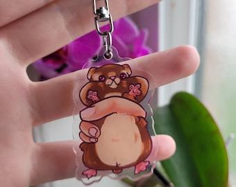 Spaced Out Hamster Keychain||Cute Kawaii Keychain||