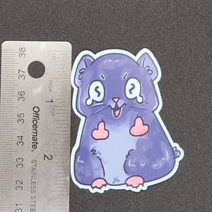 The Bird Hamster Sticker || Dishwasher Safe || Cute Vinyl Waterproof