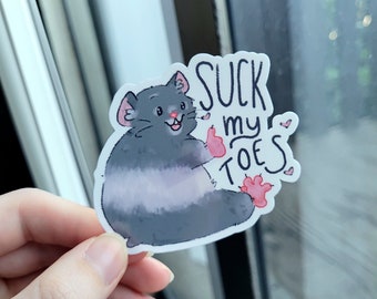 Toes Hamster Sticker