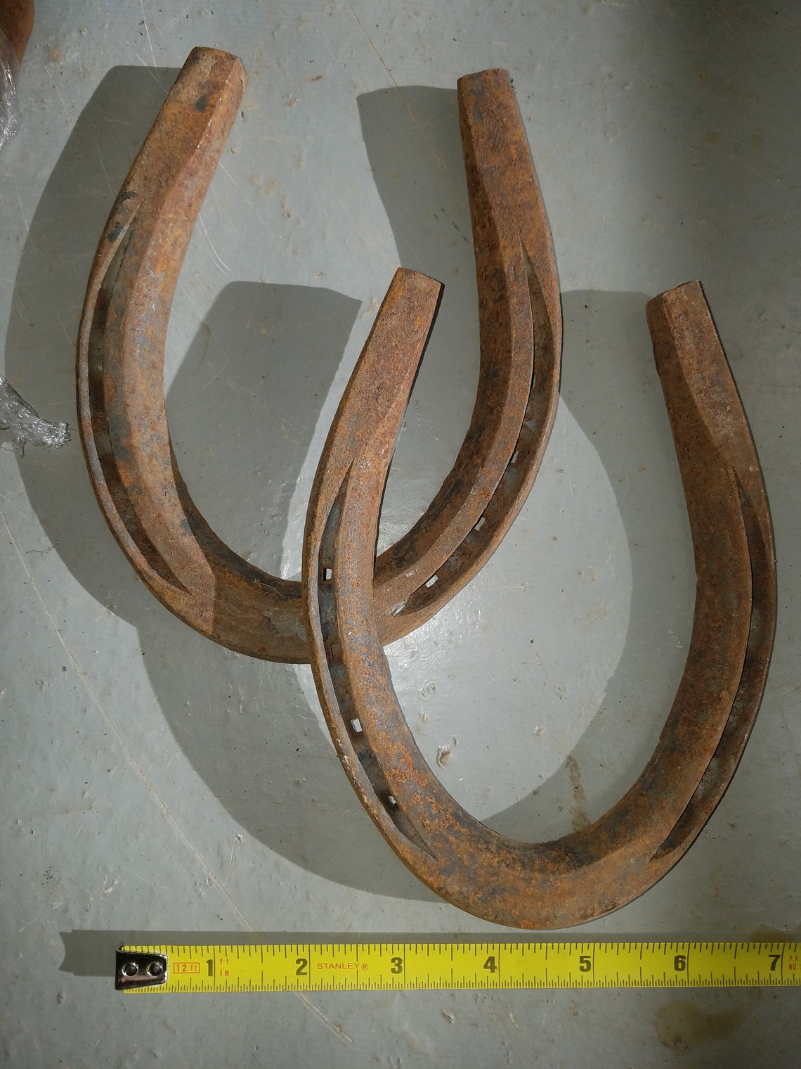 Rusty Antique Horseshoe 2 Pack Etsy