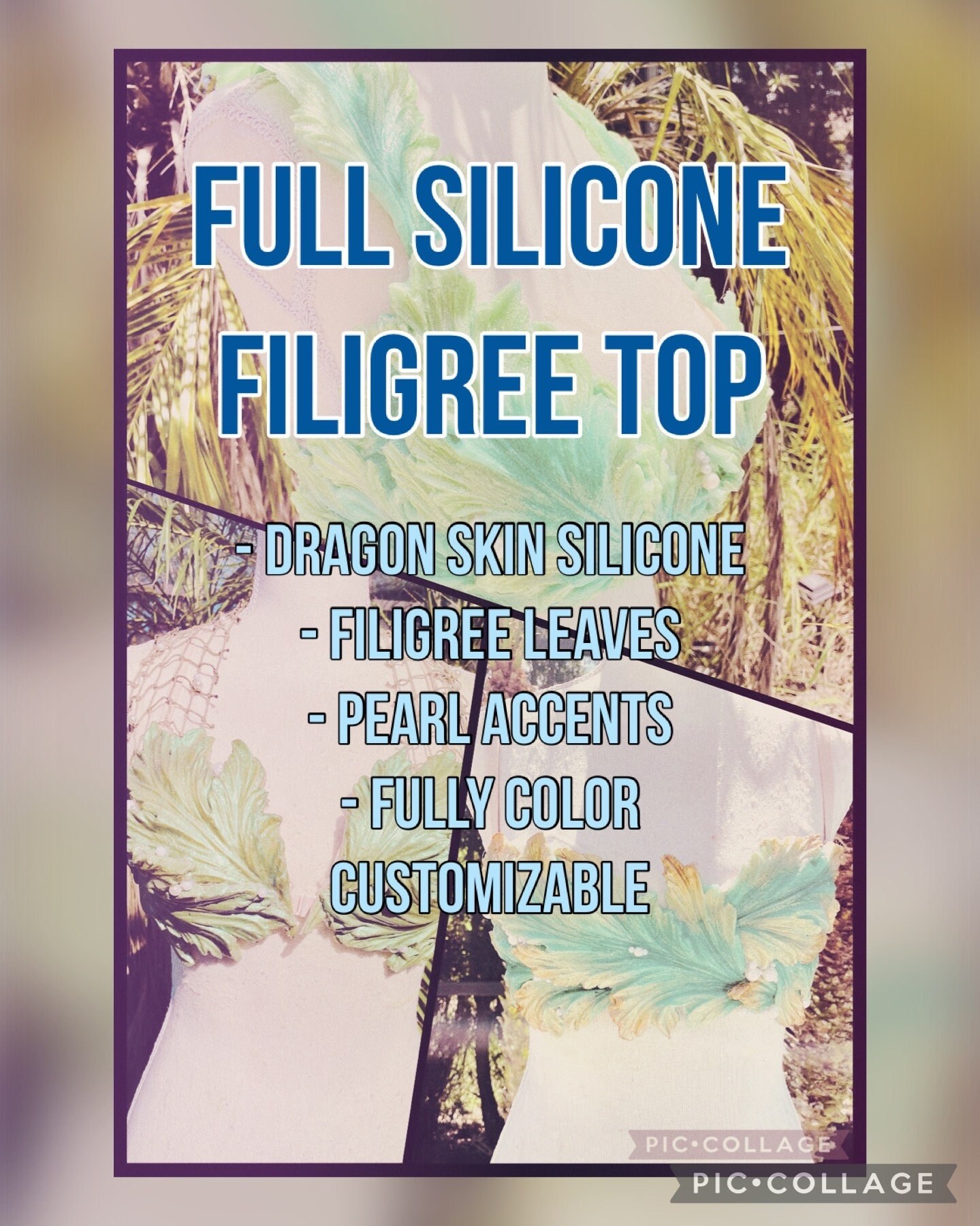 Full Silicone Filigree Top