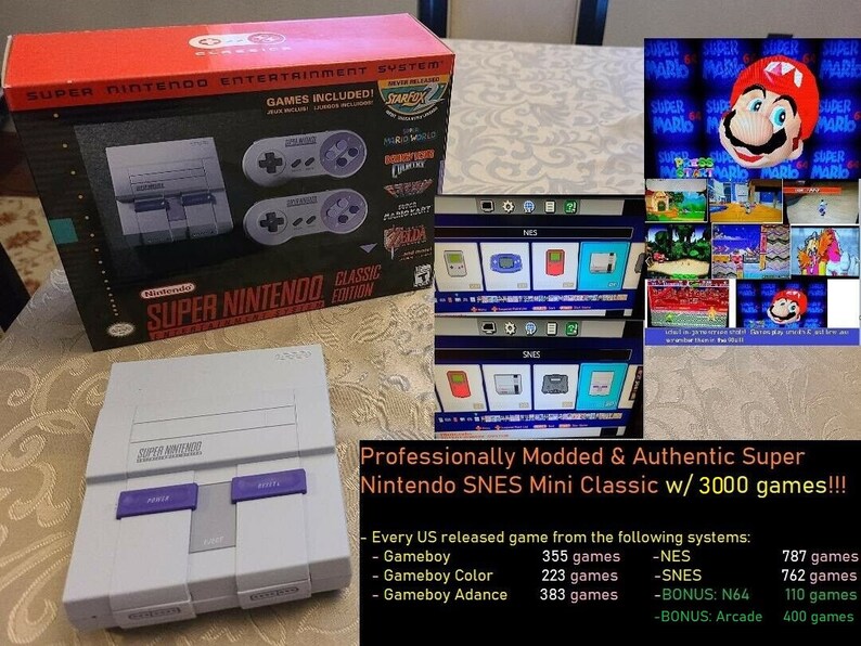 super nintendo mini modded