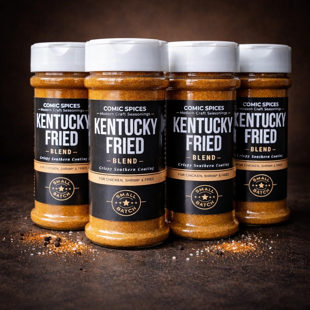 Kentucky Fried Blend Seasoning 4 Pack, Southern Fry Flavor Spice