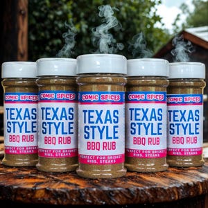 5 Pack Special - Texas BBQ Dry Rub | Bold, Smoky BBQ Seasoning for Brisket, Ribs, Pork, Steak, Beans, and Grilling | Backyard BBQ Essential