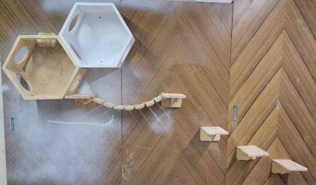 Cat, Decor Furniture, Cat Steps, Wood Cat Wall Decor, Pet Furniture