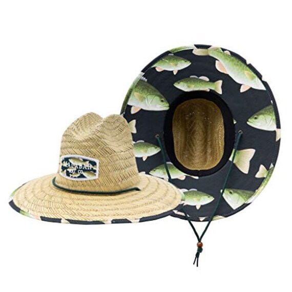 Fisherman's Straw Sunhat Bass Fisherman 
