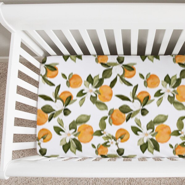 Orange Crib Bedding Etsy