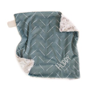 sage lovey blanket, minky lovey baby blanket, security blanket