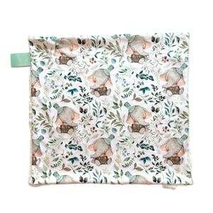 Elephant Lovey Blanket: Personalized Minky Baby Security Blanket